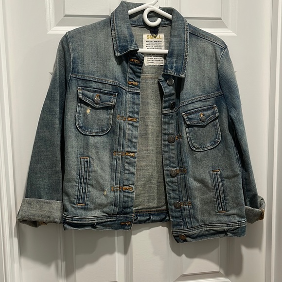 J. Crew Jackets & Blazers - J.Crew distressed jean jacket